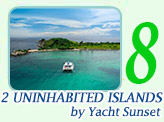 2 Uninhabited Islands by Yacht